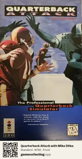 Quarterback Attack with Mike Ditka 3DO Interactive Multiplayer, NTSC box front