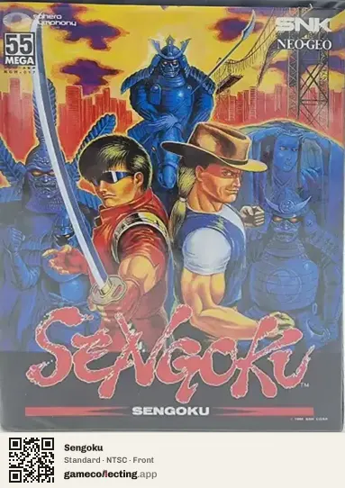 Sengoku Neo Geo AES, NTSC box front