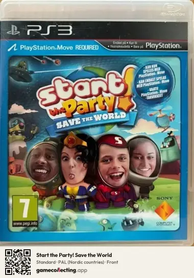 Start the Party! Save the World PlayStation 3, Nordic countries box front