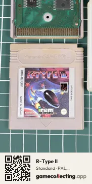 R-Type II Game Boy, PAL cartridge label