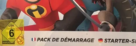 Disney Infinity, the USK square on its front