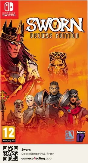Sworn Nintendo Switch, PAL box front