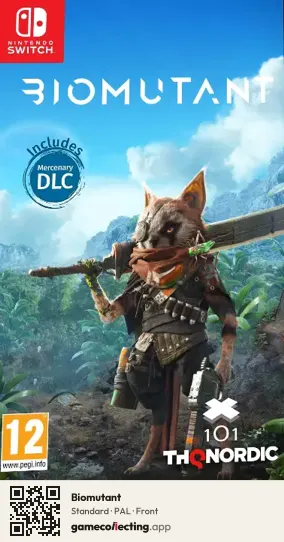 Biomutant Nintendo Switch, PAL box front