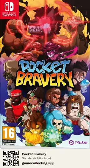 Pocket Bravery Nintendo Switch, PAL box front