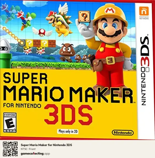 Super Mario Maker for Nintendo 3DS Nintendo 3DS, NTSC box front