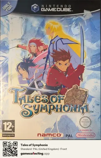 Tales of Symphonia Nintendo GameCube, United Kingdom box front