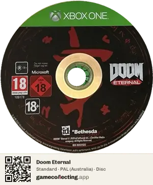 Doom Eternal Xbox One, PAL disc