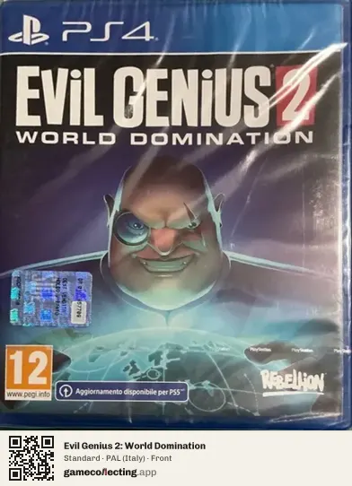 Evil Genius 2: World Domination PlayStation 4, Italy box front