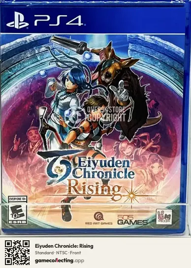 Eiyuden Chronicle: Rising PlayStation 4, NTSC box front