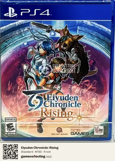 Eiyuden Chronicle: Rising PlayStation 4, NTSC box front