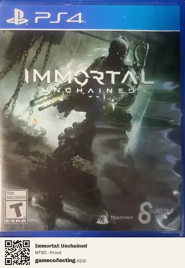 Immortal: Unchained PlayStation 4, NTSC box front