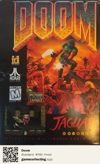 Doom Atari Jaguar, NTSC box front
