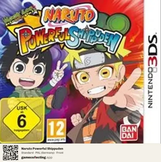 Naruto Powerful Shippuden Nintendo 3DS, Germany box front