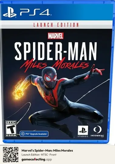 Marvel's Spider-Man: Miles Morales PlayStation 4, NTSC box front