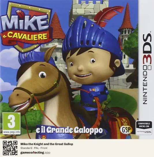 Mike the Knight and the Great Gallop Nintendo 3DS, PAL box front