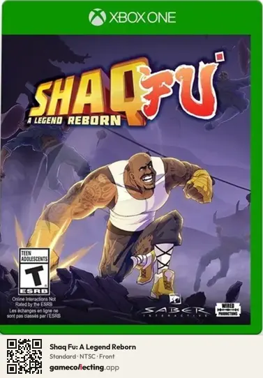 Shaq Fu: A Legend Reborn Xbox One, NTSC box front
