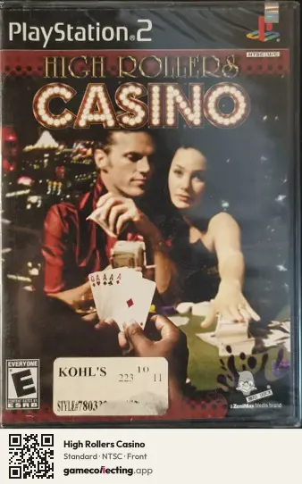High Rollers Casino PlayStation 2, NTSC box front