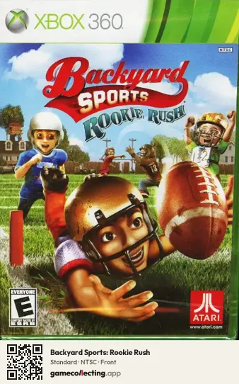 Backyard Sports: Rookie Rush Xbox 360, NTSC box front