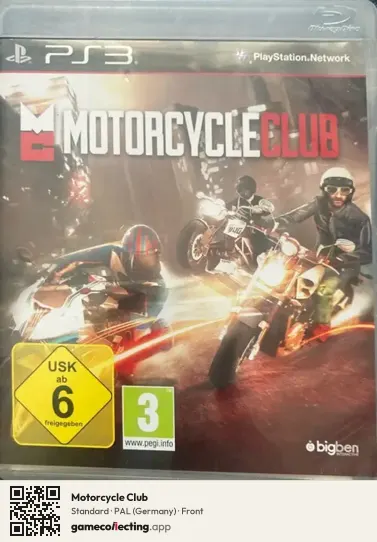 Motorcycle Club PlayStation 3, Germany box front