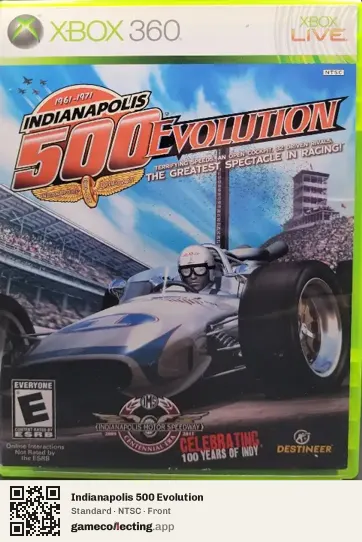 Indianapolis 500 Evolution Xbox 360, NTSC box front