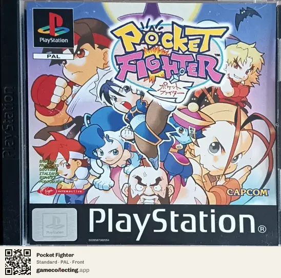 Pocket Fighter PlayStation, PAL box front