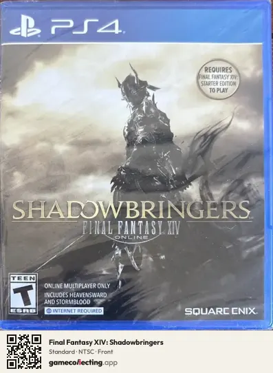 Final Fantasy XIV: Shadowbringers PlayStation 4, NTSC box front