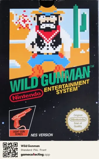Wild Gunman Nintendo Entertainment System, PAL box front