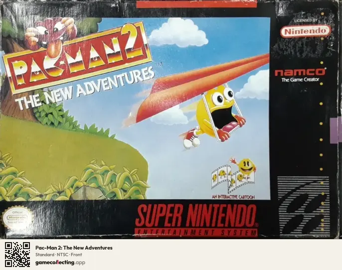 Pac-Man 2: The New Adventures Super Nintendo Entertainment System, NTSC box front
