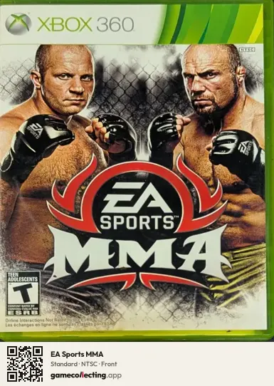 EA Sports MMA Xbox 360, NTSC box front