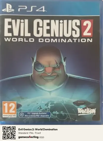 Evil Genius 2: World Domination PlayStation 4, PAL box front