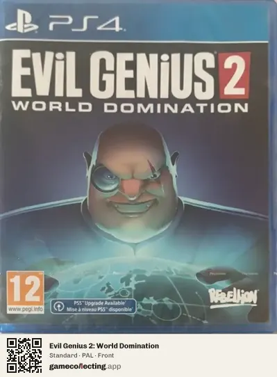 Evil Genius 2: World Domination PlayStation 4, PAL box front