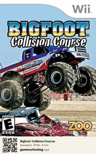 Bigfoot: Collision Course Nintendo Wii, NTSC box front