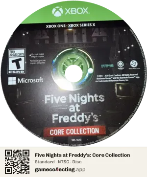 Five Nights at Freddy's: Core Collection Xbox One, NTSC disc