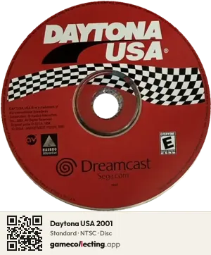 Daytona USA 2001 Sega Dreamcast, NTSC disc