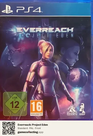 Everreach: Project Eden PlayStation 4, PAL box front