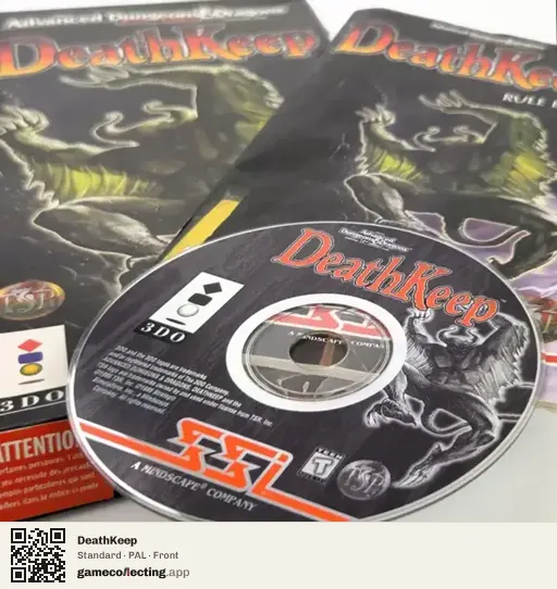 DeathKeep 3DO Interactive Multiplayer, PAL box front