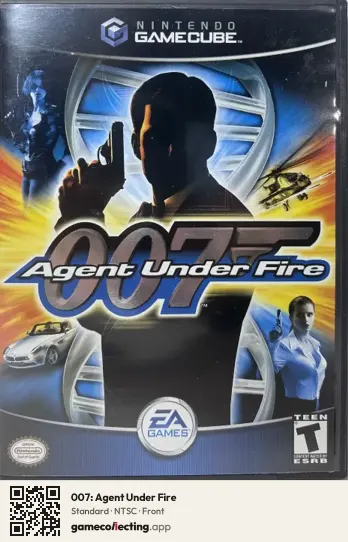 007: Agent Under Fire Nintendo GameCube, NTSC box front