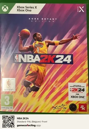 NBA 2K24 Xbox Series X, Belgium box front