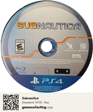 Subnautica PlayStation 4, NTSC disc