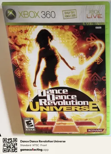 Dance Dance Revolution Universe Xbox 360, NTSC box front