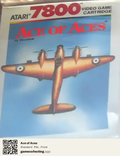 Ace of Aces Atari 7800, PAL box front