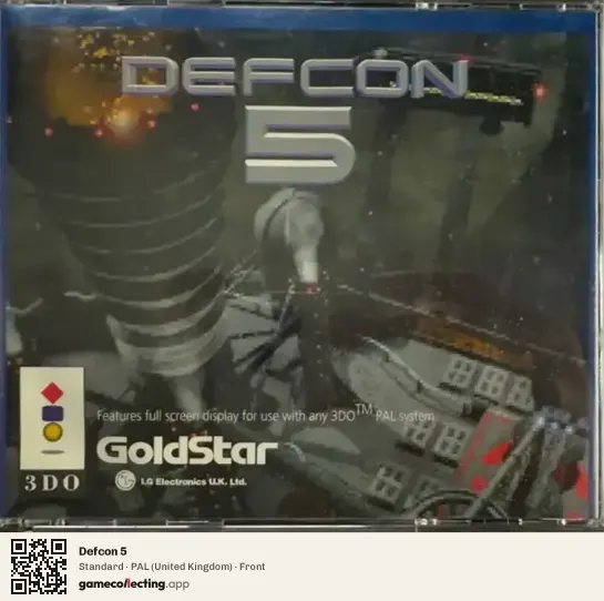 Defcon 5 3DO Interactive Multiplayer, United Kingdom box front