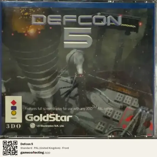 Defcon 5 3DO Interactive Multiplayer, United Kingdom box front