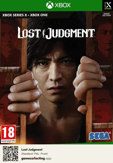 Lost Judgment Xbox Series X, PAL box front