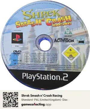 Shrek Smash n' Crash Racing PlayStation 2, PAL disc