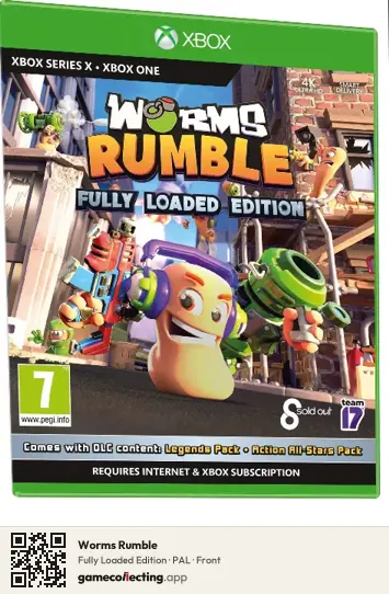 Worms Rumble Xbox Series X, PAL box front