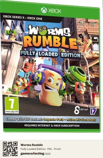 Worms Rumble Xbox Series X, PAL box front