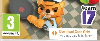 Overcooked!, the PEGI square on its front