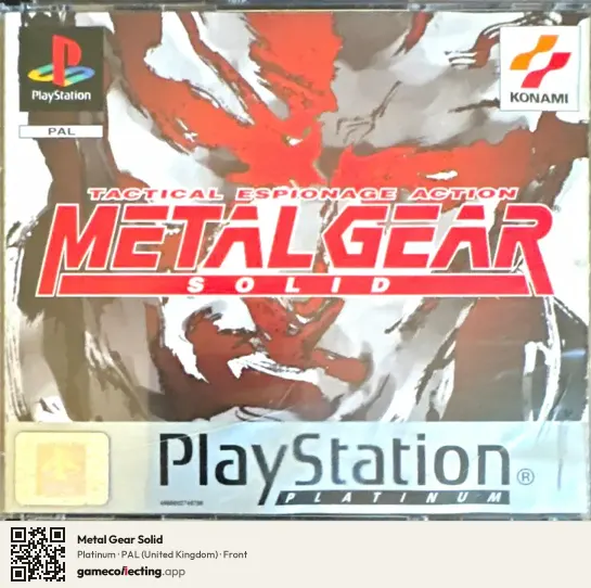 Metal Gear Solid PlayStation, United Kingdom box front