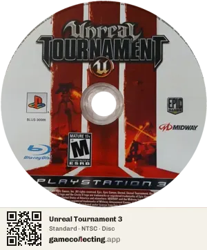Unreal Tournament 3 PlayStation 3, NTSC disc